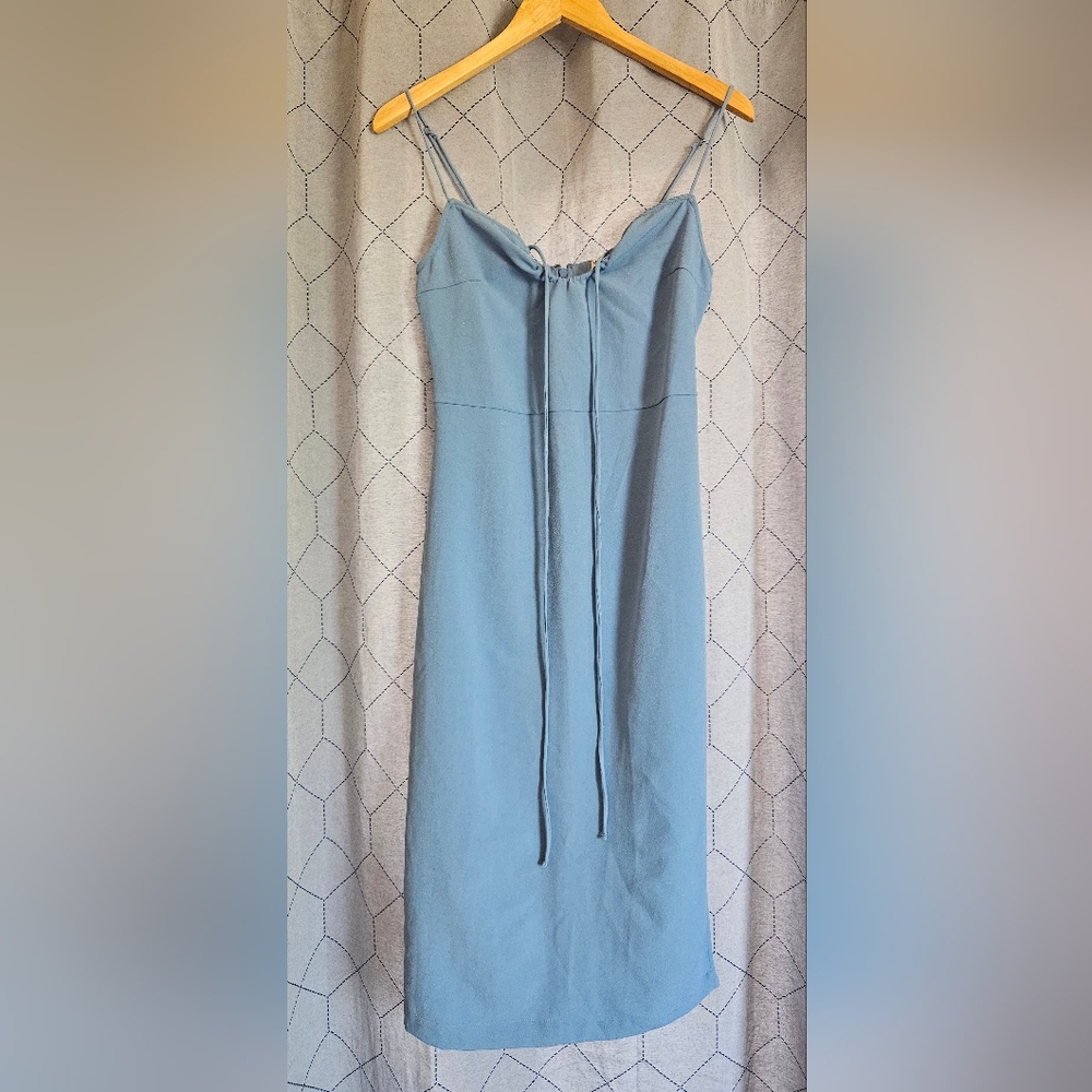 Abercrombie & Fitch Midi Spaghetti Strap Dress